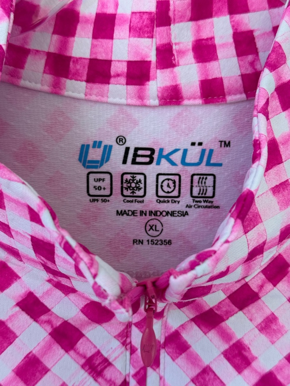 IBKUL Hot Pink & White Gingham Quilted Sleeveless Dress - Picture 4 of 7